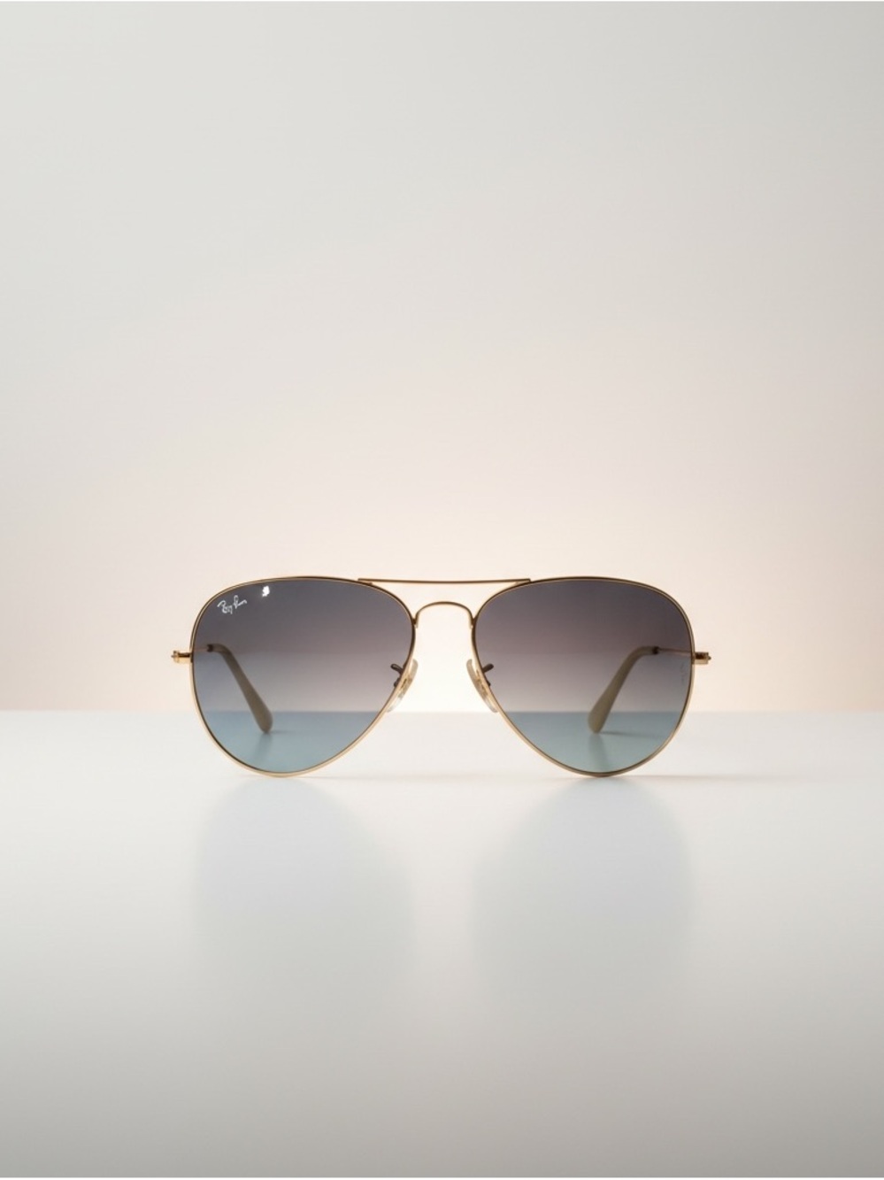 Ray-Ban Gold/ blue  001/32  Sunglasses RB3026 large